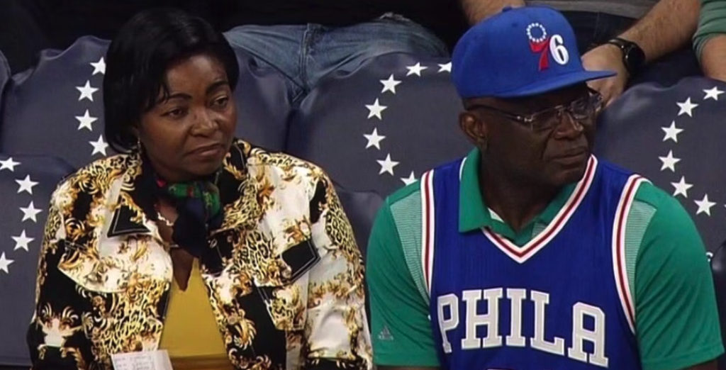 Joel Embiid's Parents Thomas Embiid, Christine Embiid Hoops Distro