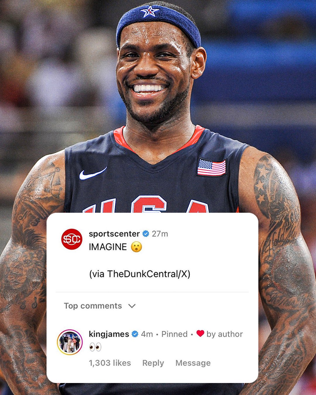 LeBron James Hints at Playing in 2024 Olympics for Team USA Hoops Distro